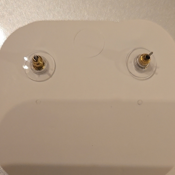 Charming Blue and Gold Owl Earrings - Picture 6 of 7